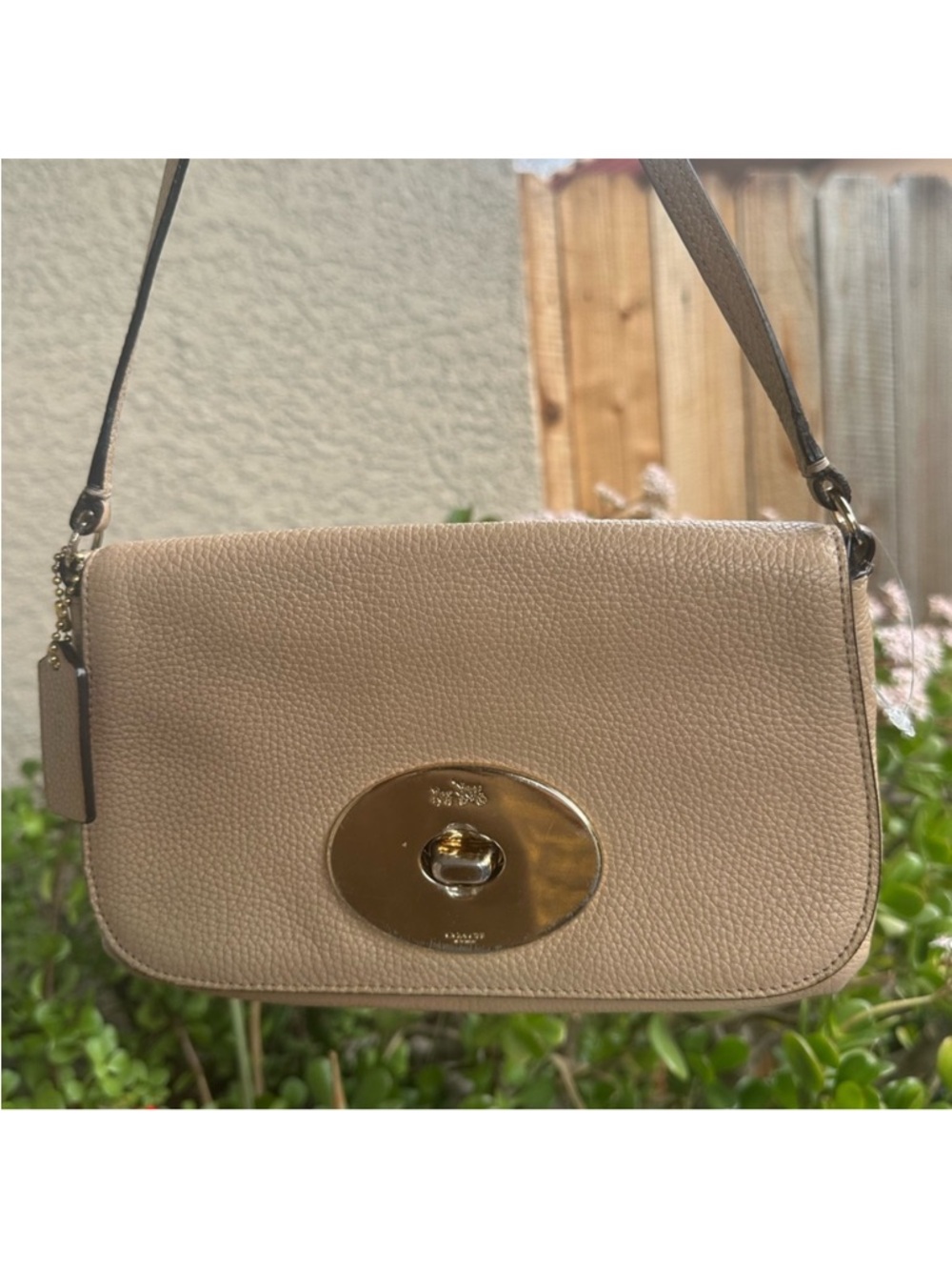 COACH Turnlock leather Crossbody